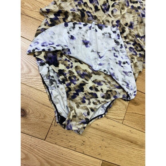 Swimsuits for all womens‎ one piece swimsuit. Leopard Print Ruffles. Size 12 NEW - Picture 4 of 14